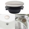 Faucet Hole Cover Sink Hole Cover Easy Installation Kitchen Plastic Black Kitchen Sink Hole Cover Leak-Proof Design