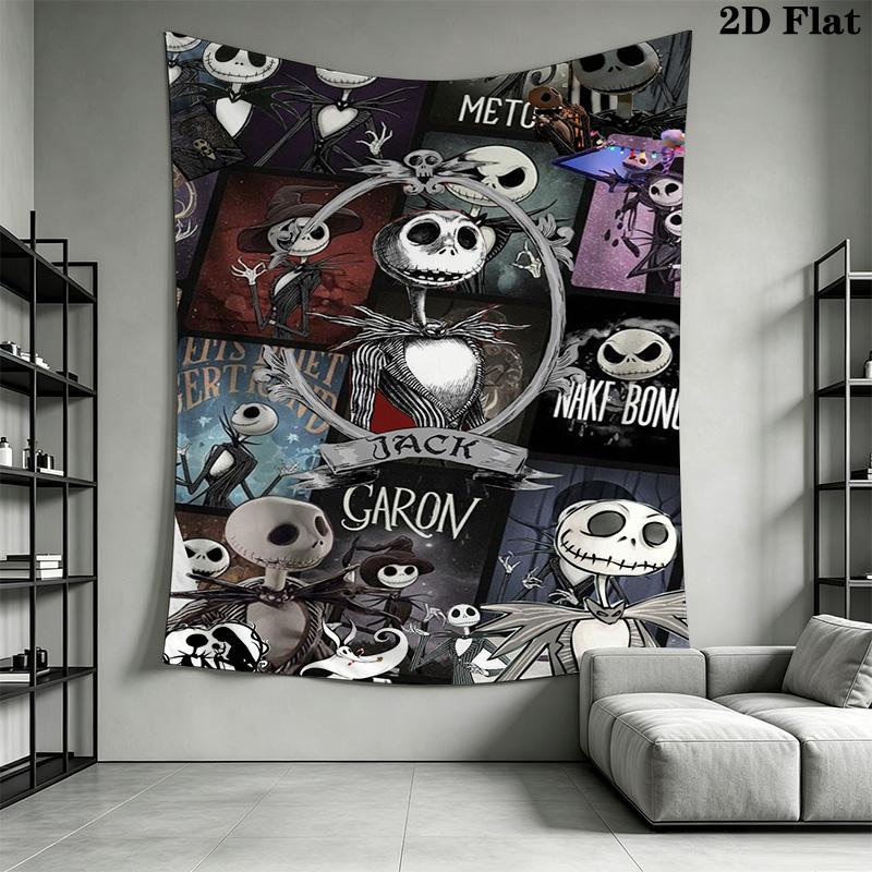 Nightmare Before Emma'S Adventure Tapestry Background Cloth Fashion Print Background Cloth Wall Decoration Christmas Gift