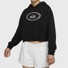 Nike Women's Black Cropped Hoodie