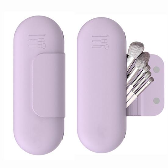 Silicone Makeup Brush Holder Storage Bag Large Capacity Portable Cosmetic Brush Holder with Magnetic Closure