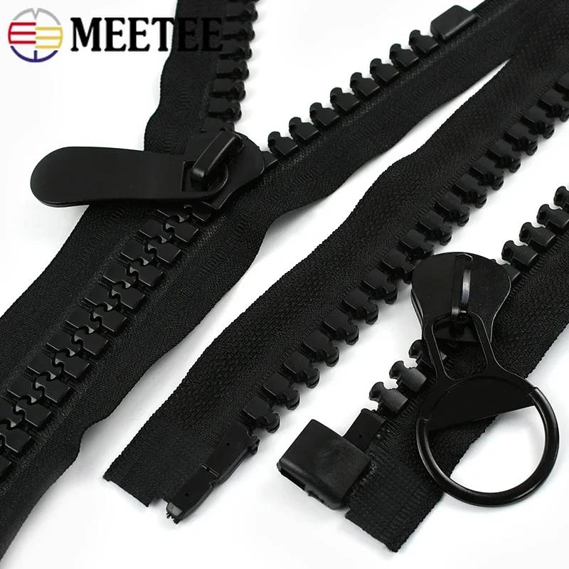 Meetee 20# 60-100cm Pryskyřičný zip Extra velký rozepínací zipy Kabát Bunda Stan Zipy Uzávěr Sada na opravu Oblečení Šicí příslušenství