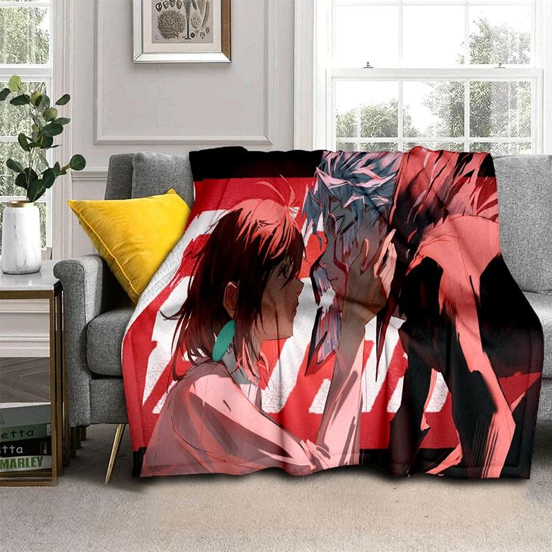 DAN DA DAN 29 Style Cartoon Anime Blanket,Soft Throw Blanket for Home Bedroom Bed Sofa Picnic Travel Office Cover Kid Gift HD