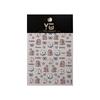 YITU Cartoon Dog Nail Stickers - Bow, Heart, Paw, Self-Adhesive Decor (YT4400)