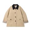 Mucmukn Girls' Plaid Patchwork Academy Style Windbreaker Jacket