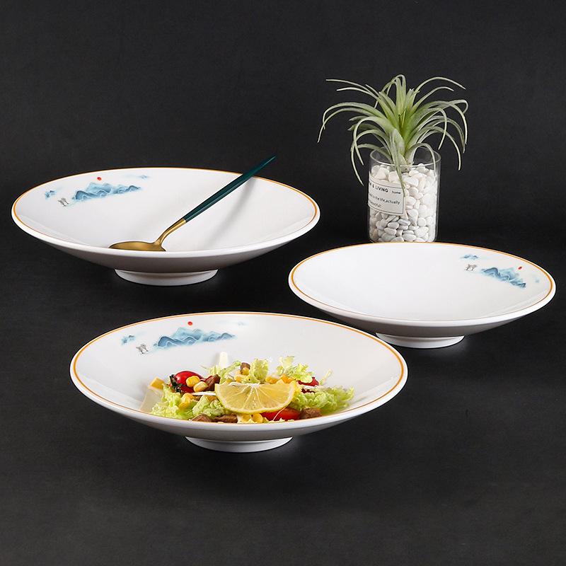 Melamine Artistic Noodle Mixing Bowl - Creative Conical Hat Design for Restaurants and Hotels