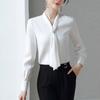 Korean Elegant Office Lady Shirt Spring Autumn Women Bow Chic Temperament Long Sleeve Loose Blouse Tops Blusas Mujer