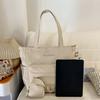 Large Capacity Commuter Shoulder Bag Women's Tote Bag Student Book Bag with Coin Purse