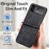 For Sumsung Z Flip3 Case Luxury Splicing Leather Texture Phone Cover For Samsung Galaxy Z Flip3 Flip3 5g Shockproof Bumper Coque