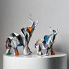 Modern Simple Art Dazzling Elephant Ornaments Creative Crafts Living Room Entrance Desk Resin Decorative Ornaments
