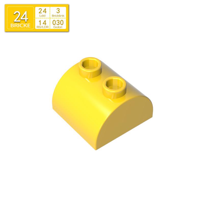 BRICKE 2x2 Arch Brick, Lego-Compatible 30165 MOC Bulk Building Blocks 48 pcs