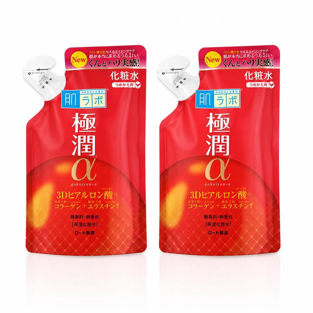 HADA LABO Gokujyun Alpha Moist Lift Lotion лифтинг лосьон, 170 мл - Сменный блок, 170 мл