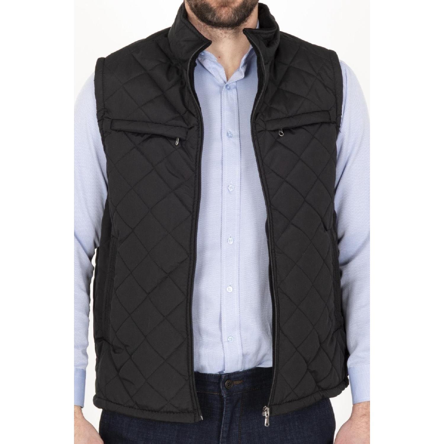 

Стеганый жилет-пуховик классического кроя с флисовой подкладкой Dad Vest M коричневый