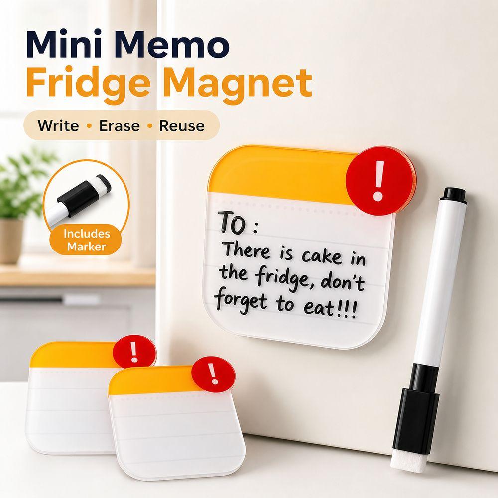 Erasable Dry Erase Note Board Fridge Memo Magnet Refrigerator Note Board New Magnetic Memo Board