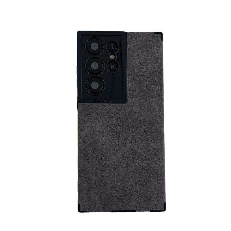 The Samsung S23Ultra Suede Phone Case Is Compatible with The Samsung S22U Shockproof All-cover Men's Business Case