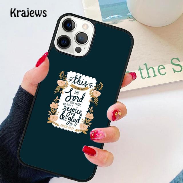 

Bible Quotes Jesus God soft Phone Case Cover For iPhone 17 Air 16 15 14 plus 11 12 13 pro max coque Shell Fundas iPhone 13
