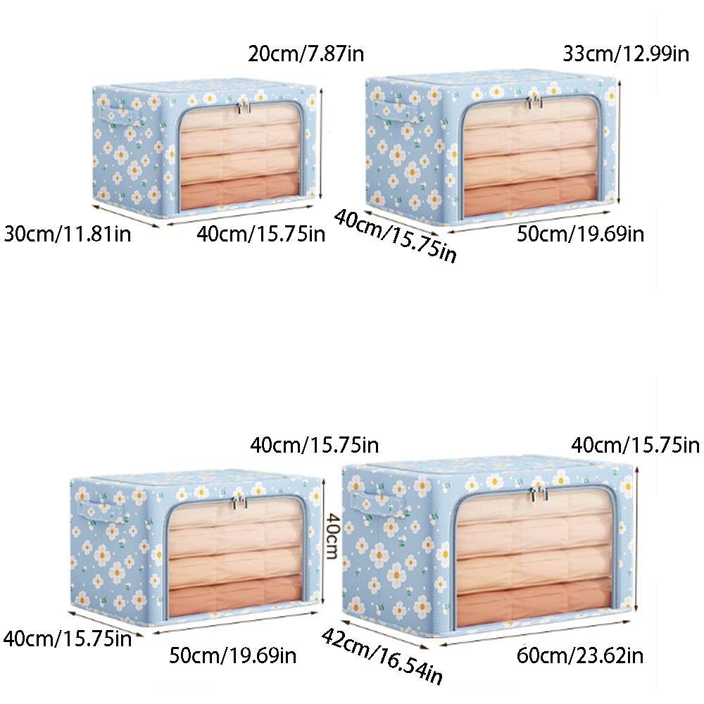 Large Capacity Oxford Fabric Storage Box Waterproof Wardrobe Organiser Sorting Box  Wardrobe