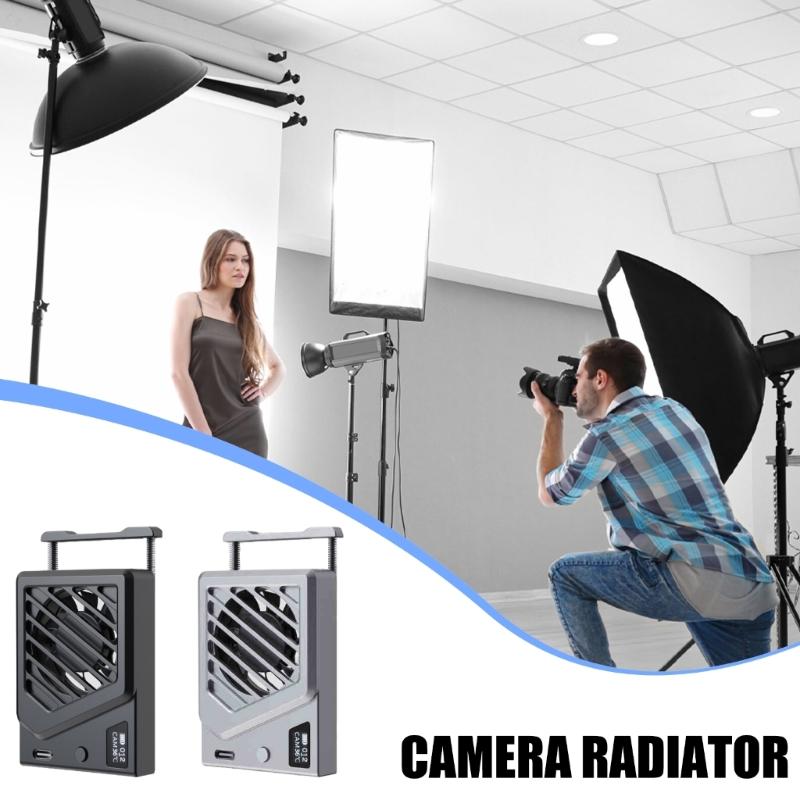 Adjustable Camera Cooling Fan Spring Telescopic Mounting Adjustable Intelligent Monitoring for Camera Accessories