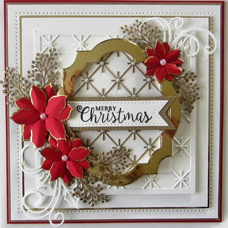 Die Metal Big Background Size Cutting Dies Frame Craft Cutting Die Embossing Stencil For Handmade