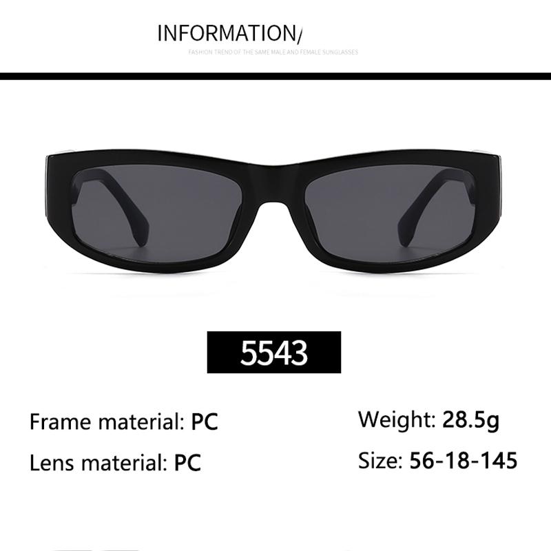 Fashionable New Sunglasses Street Photography Internet Celebrity Model Trend Show Versatile Polygonal Sunglasses MN5543