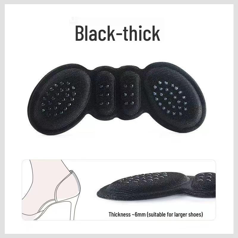 Anti-Wear Butterfly Heel Stickers and Non-Slip Half Insole for High Heels