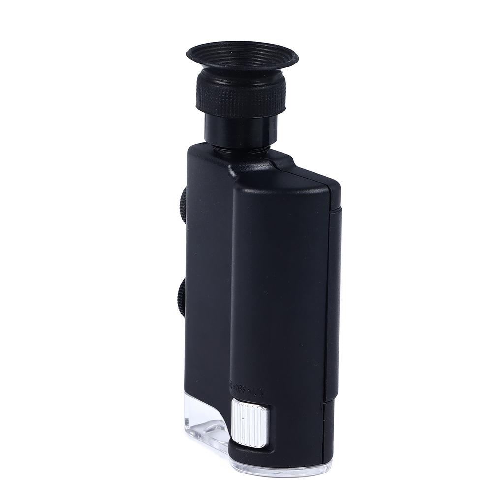 Kapesní optický mikroskop s 200 až 240násobným zvětšením přenosného mikroskopu s LED světlem na mince na šperky