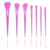 Shadow 7 Piece 10 Piece Makeup Brush Set, Electroplated Frosted Spiral Handle, Fan Shaped Eyeshadow Brushes, Beauty