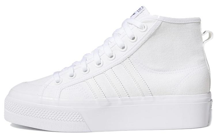 Nizza Wmns Adidas Originals Platform Mid  Triple White  Women s FY2782 38