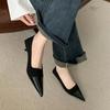 Fashion Bailamos 2025 Spring Pointed Toe Women Sexy Shallow Slip On Pumps Shoes Fashion Thin High Heel Ladies Elegant Dress Boat Shoes M