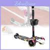 Three-wheeled Children's Scooter With Glowing Wheels And Music In Pink And Blue Colors