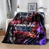 3D game tekken8 Printed blankets picnic blanket Warm blankets Flannel Soft Cozy Blanket Home travel blanket Birthday Gift