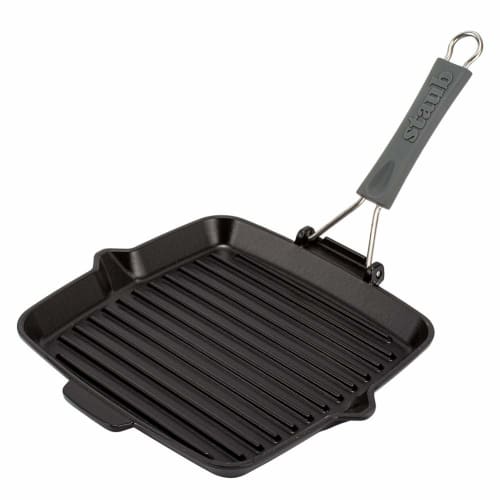 Staub Square Grill Pan, 24cm, Black, 1202123