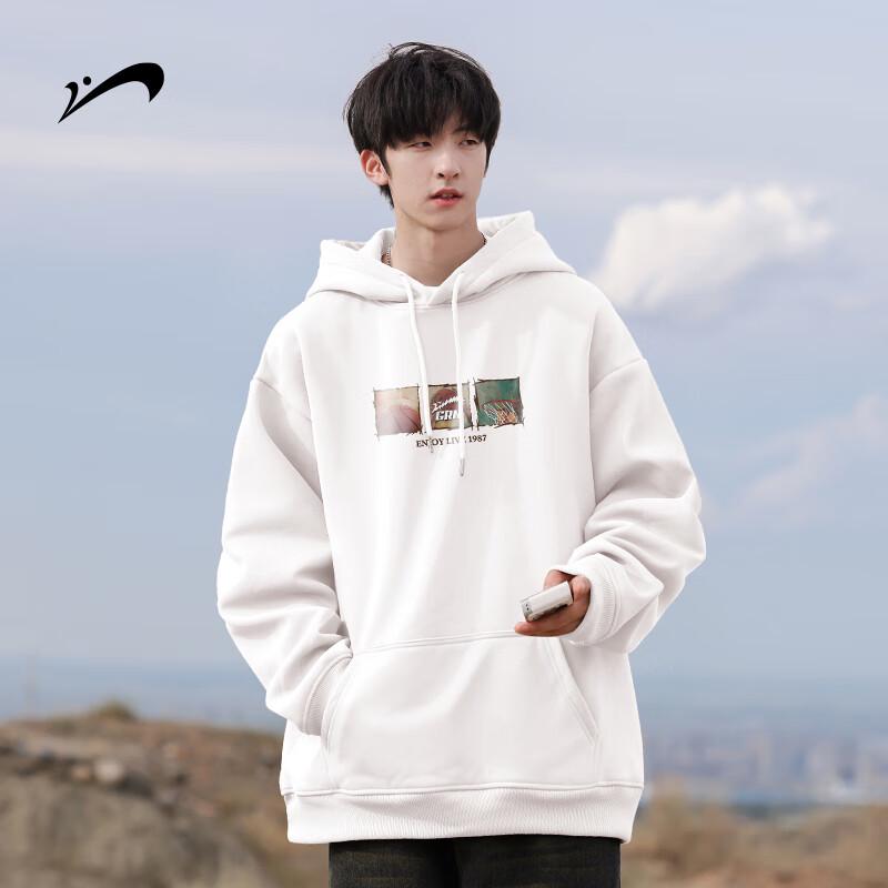 Guirenniao Men's Heavyweight Casual Hooded Sweatshirt