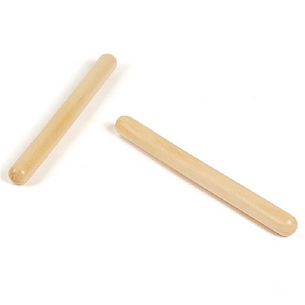 Percussion Instrument Wood Color Wooden Rhythm Sticks Musical Toy Drum Sticks Musical Beating