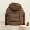 Splicing cotton clothes women's short cuffs splicing lamb wool splicing new winter jacket