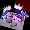 Glow Stick Photo Props for Kids' Birthday Party Decorations
