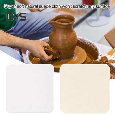 20 Pezzi Panno Modellante in Ceramica Camoscio per Kit di Strumenti per Ceramica Panno Morbido in Camoscio per Lisciare l'Argilla Durevole Assorbente in Pelle di Camoscio per Ceramica