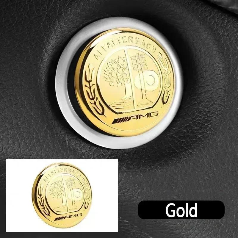 3D Sticker Emblem DecorCar Ignition Switch Start Button Cover For Mercedes Benz S205 C205 X253 W176 W213 W117 W205 GLA GLS