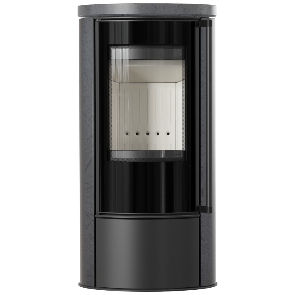KRATKI ERIK Ø150 5.5 kW GRAFITE SATIN Ceramic Stove Lid with Soft Close