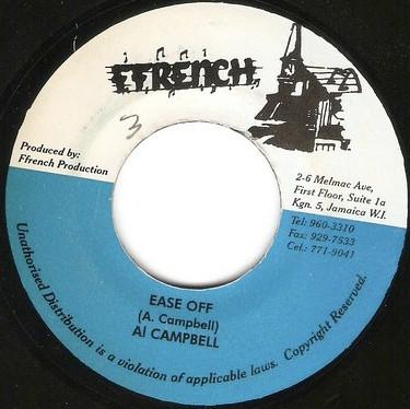 

7inch Record AL CAMPBELL - Ease Off NONE Ffrench 2000 Jamaica Reggae, Ska & Dub Used