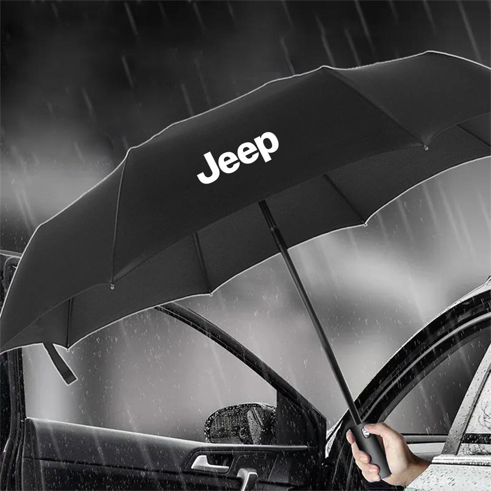 Car Automatic Folding Windproof Sunshade Umbrella For Jeep Renegaed Compass Grand Cherokee Wrangler jk Gladiator Patriot Liberty AMR1