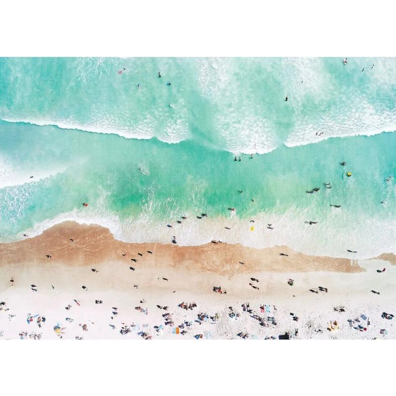 Nordic Beach Poster Summer Beach Surfing Swimming HD Posters Canvas Paintings And Prints Wall Art For House Room Decor Frameless