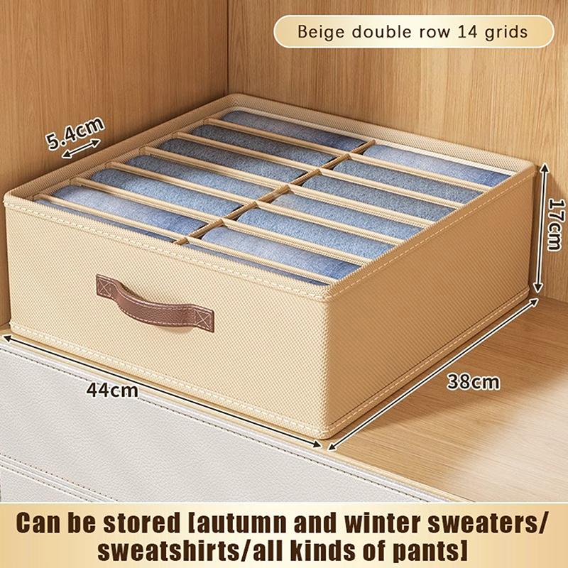 

Органайзер для хранения одежды в шкафу Брюки Свитер Футболка Коробка для хранения с ПП доской Органайзер для ящика шкафа Коробка для хранения джинсов