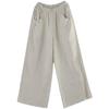 Sommer Locker Elastischer Bund Weites Bein Hosen Damen Casual