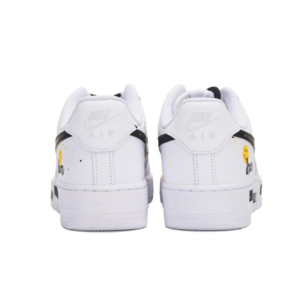 Nike Air Force 1 07 Low Top Skateboard Shoes Men's Black White CW2288-111(Team59-)