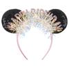 Fashion New Brown Beauty And Beast Mouse Ears Headband 5" Headwear Boys Girls Festival Party Hair Accessories Women Gift