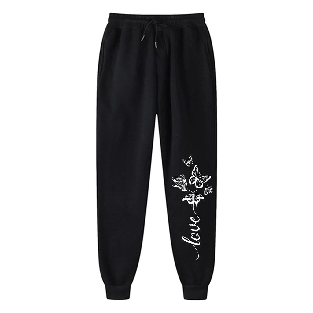 Ladies' Printed Unisex Casual Pocket Drawstring  Pants