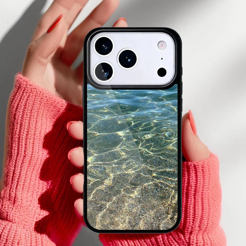 Water Pattern Pool Summer Phone Case for iPhone 17 Air 16e 15 14 13 Pro Max Back Cover for 12 11 Pro Coque