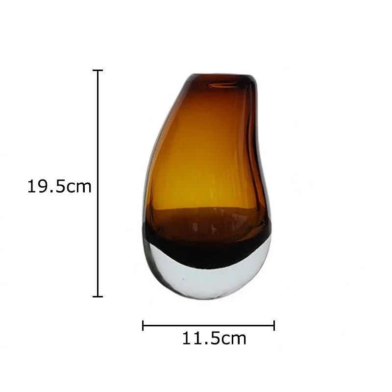 Transparent Double Layered Glass Vase Hydroponic Flower Pots Desk Decoration Flower Arrangement Floral Vase Room Aesthetic Decor