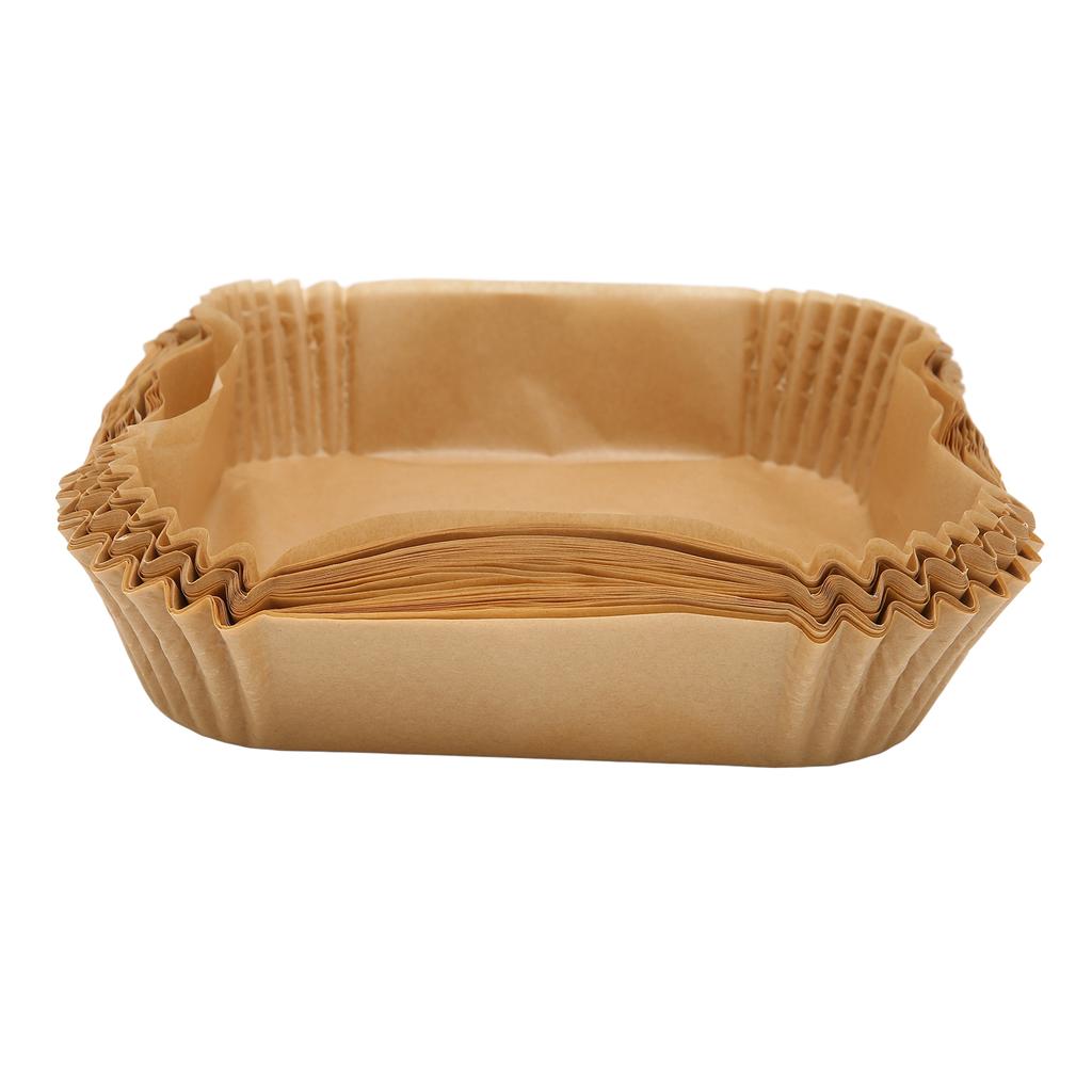 100Pcs Fryer Disposable Non Stick Paper Liner Oil Proof Waterproof Fryer Oil Paper for Microwave Frying Pan