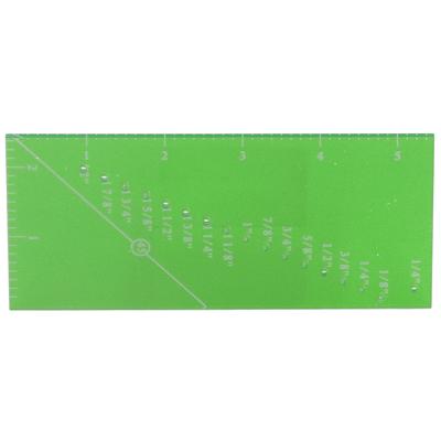 Sewing Ruler Green Convenient Practical Compact Portable Clear Transparent Saving Time Quilting Accessories for Home